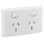 Picture of Twin Switch Socket Outlet, Standard Series, 250V, 15A, Standard Size