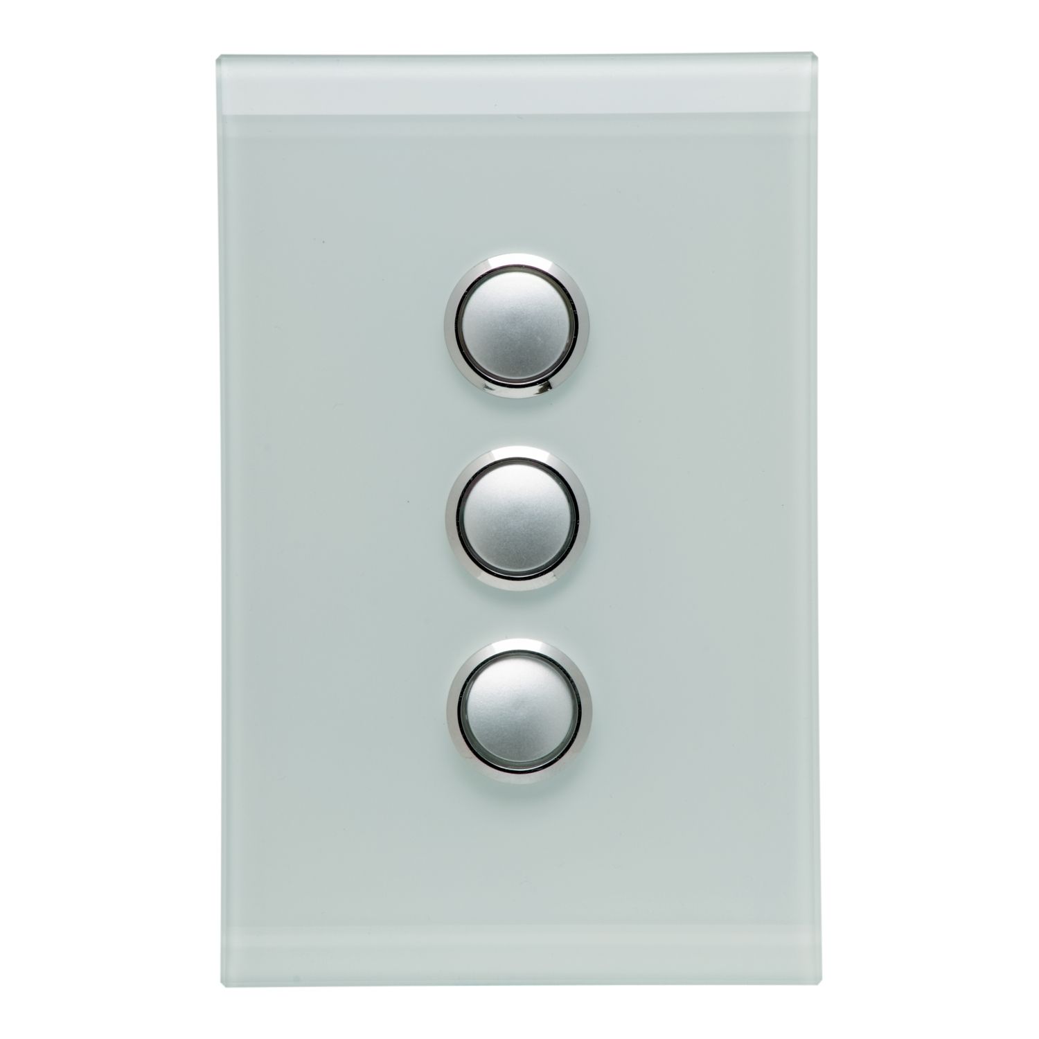 Picture of Push Button Switch LED, Saturn Series, 3 Gang, 250V, 16AX/20A