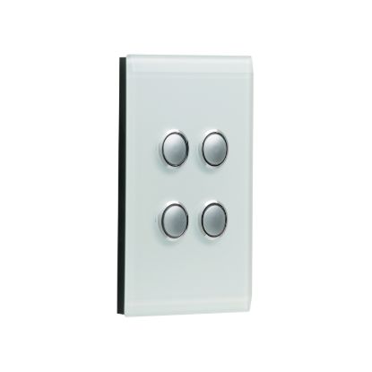 Picture of Switch Grid and Cover Assembly, Saturn Series, 4 Gang, Less Mechanism