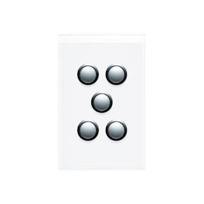 Picture of Switch Cover, Saturn Series, 5 Gang