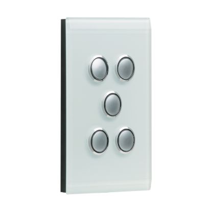 Picture of Switch Grid and Cover Assembly, Saturn Series, 5 Gang, Less Mechanism