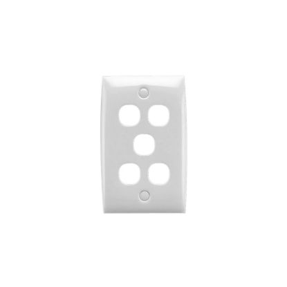 Picture of Flush Plate, Standard Series, 5 Gang, Standard