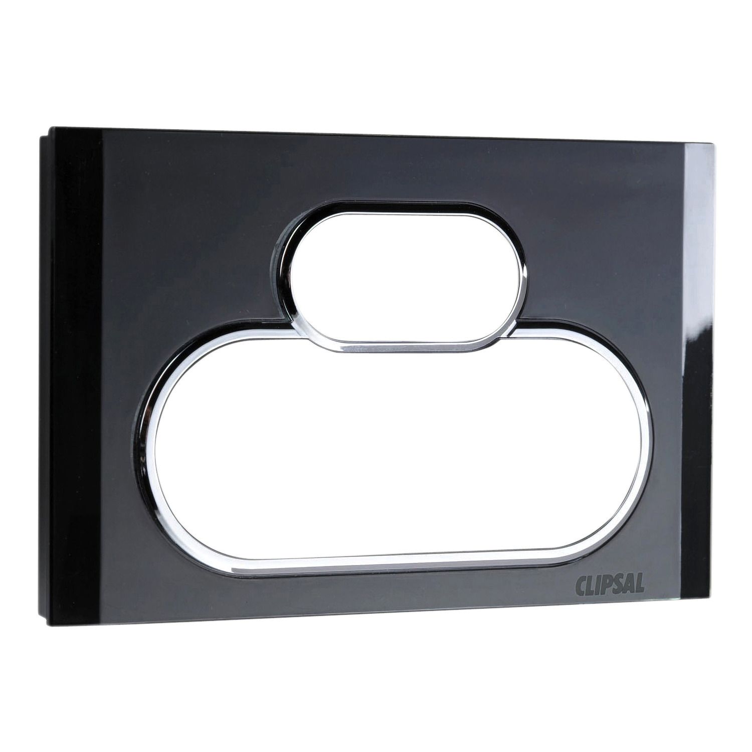 Picture of Cover Socket Outlet, Saturn Series, Twin switched, Horizontal