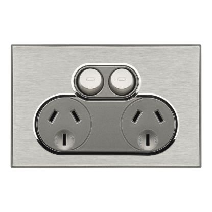 Picture of Double Switch Power Point, Saturn Series, 250V, 10A