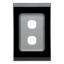 Picture of Switch Grid Plate and Cover, Saturn Series, 2 Gang, Vertical/Horizontal Mount