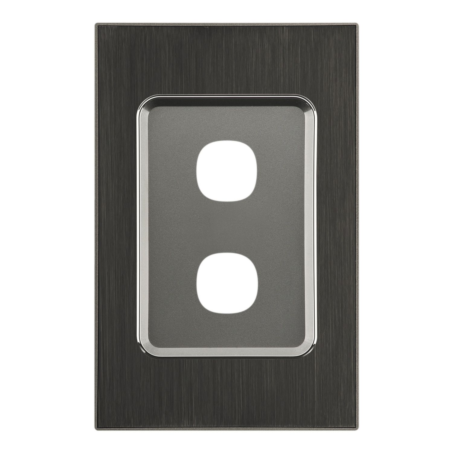 Picture of Switch Grid Plate and Cover, Saturn Series, 2 Gang, Vertical/Horizontal Mount