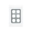 Picture of Switch Grid Plate and Cover, Saturn Series, 6 Gang, Vertical/Horizontal Mount