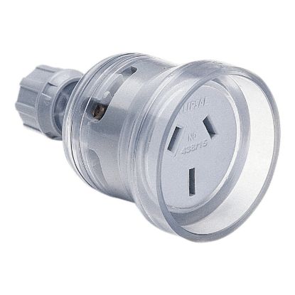 Picture of Flexible Cord Extension Socket, Standard Series, 250VAC, 15A, 3 PIN, 8mm Shroud