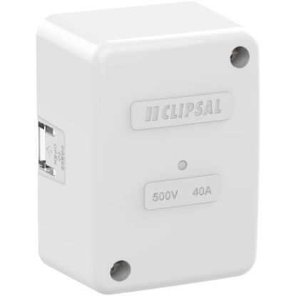 Picture of Junction Box, Clipsal - General Accessories, Giant, 45x86x58mm, Clip On Lid, 1 Earth, 3 Active Connector