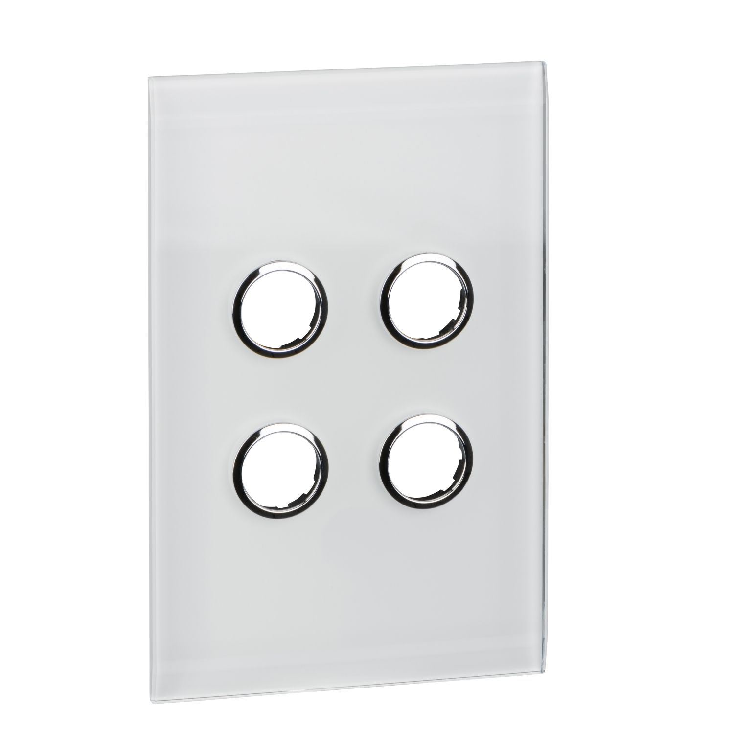 Picture of Glass Fascia, C-Bus Control and Management System, 4 Gang, Saturn Series, Rectangular