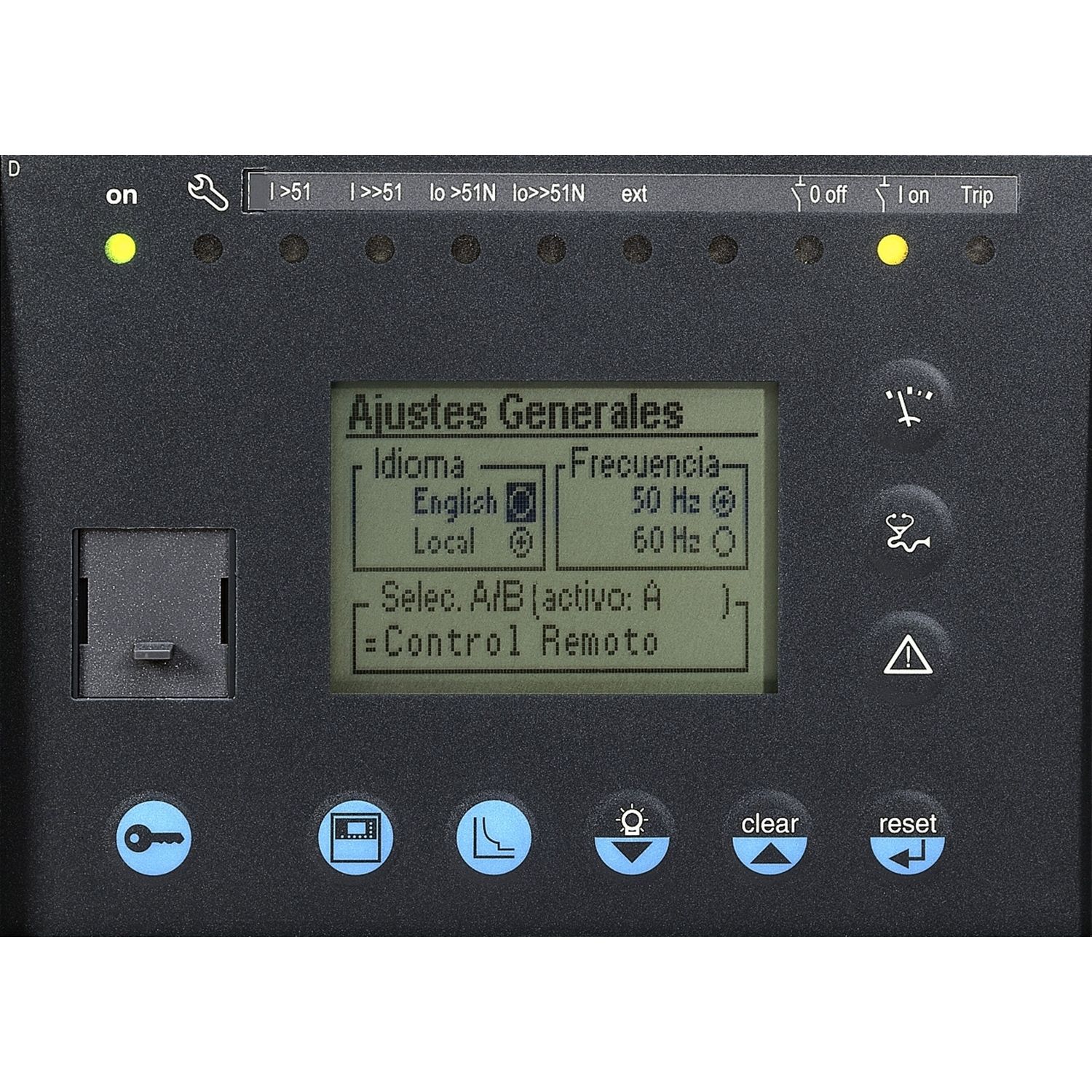 Picture of remote advanced UMI module DSM303 Sepam series 20, 40, 60, 80