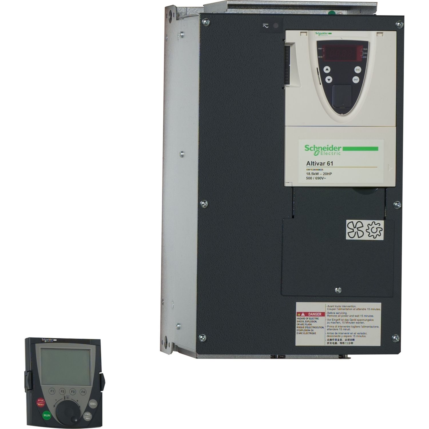 Picture of variable speed drive ATV61 - 18.5kW / 690V - 20HP / 575V - IP20