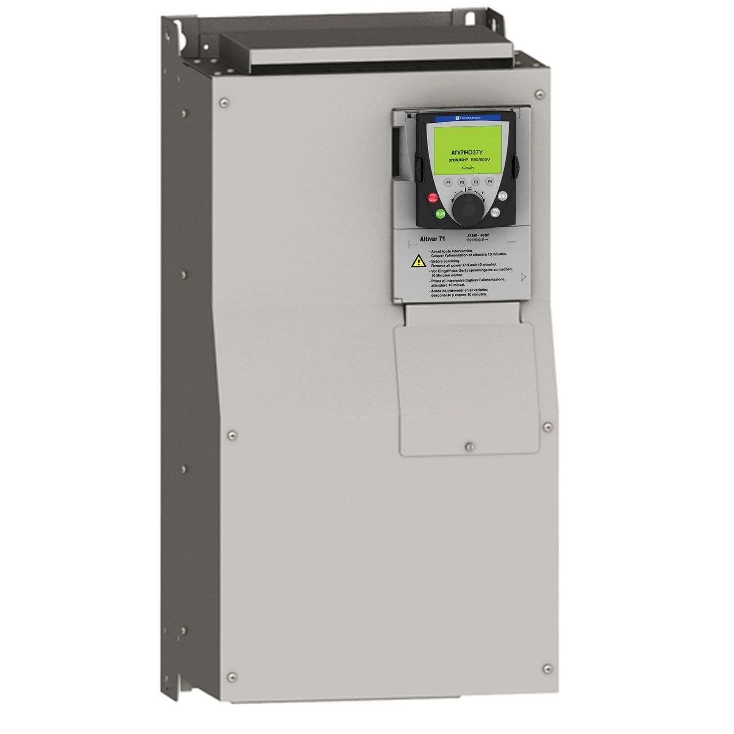 Picture of Variable speed drive, ATV61, 75kW, 100HP, 380 to 480V, 0.1 to 500Hz, CANopen, Modbus