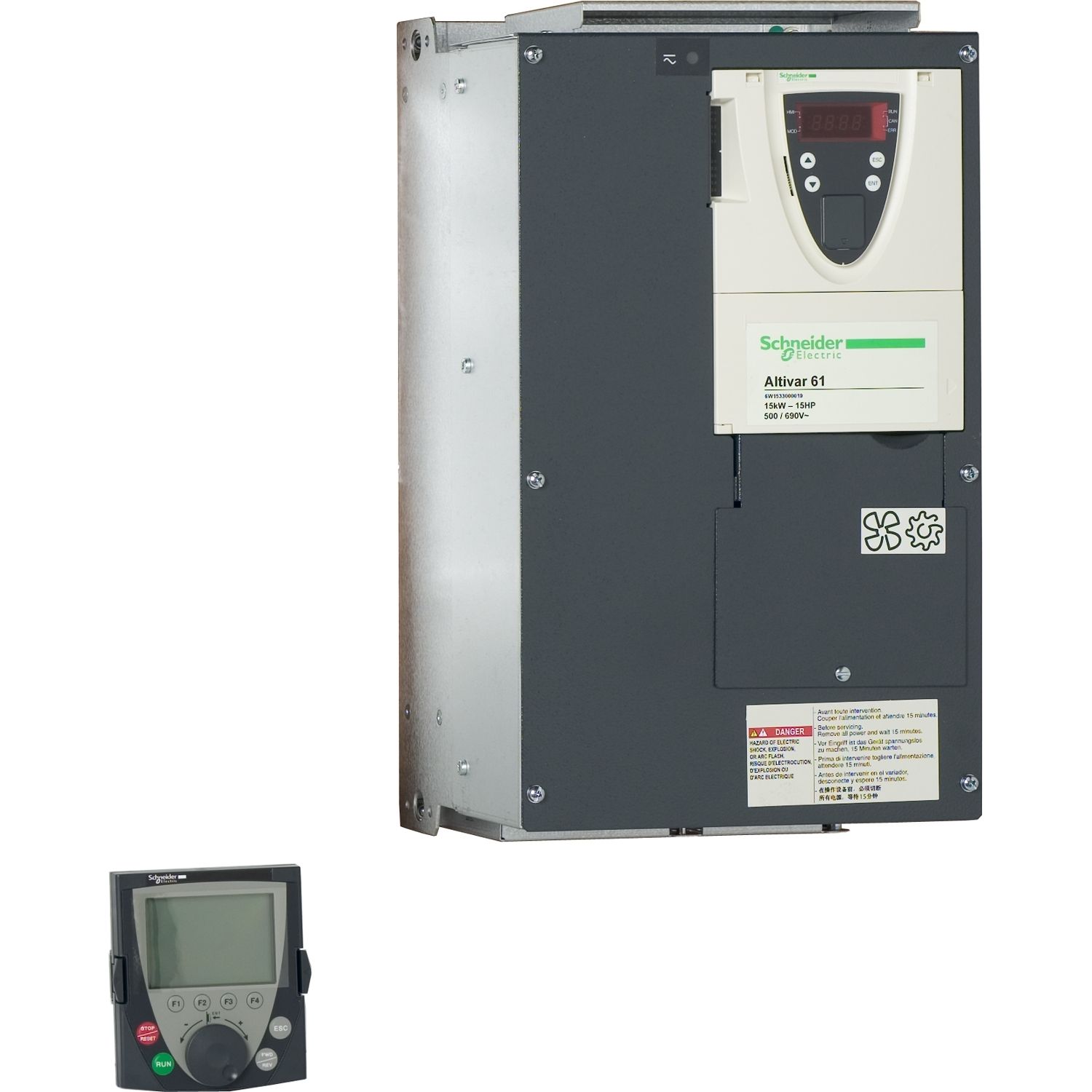 Picture of variable speed drive ATV61 - 15kW / 690V - 15HP / 575V - IP20