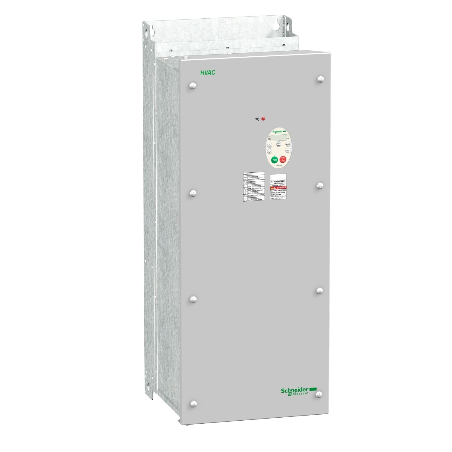 Picture of variable speed drive, Altivar 212, 22kW, 30hp, 480V, 3 phases, with EMC class C2, IP55