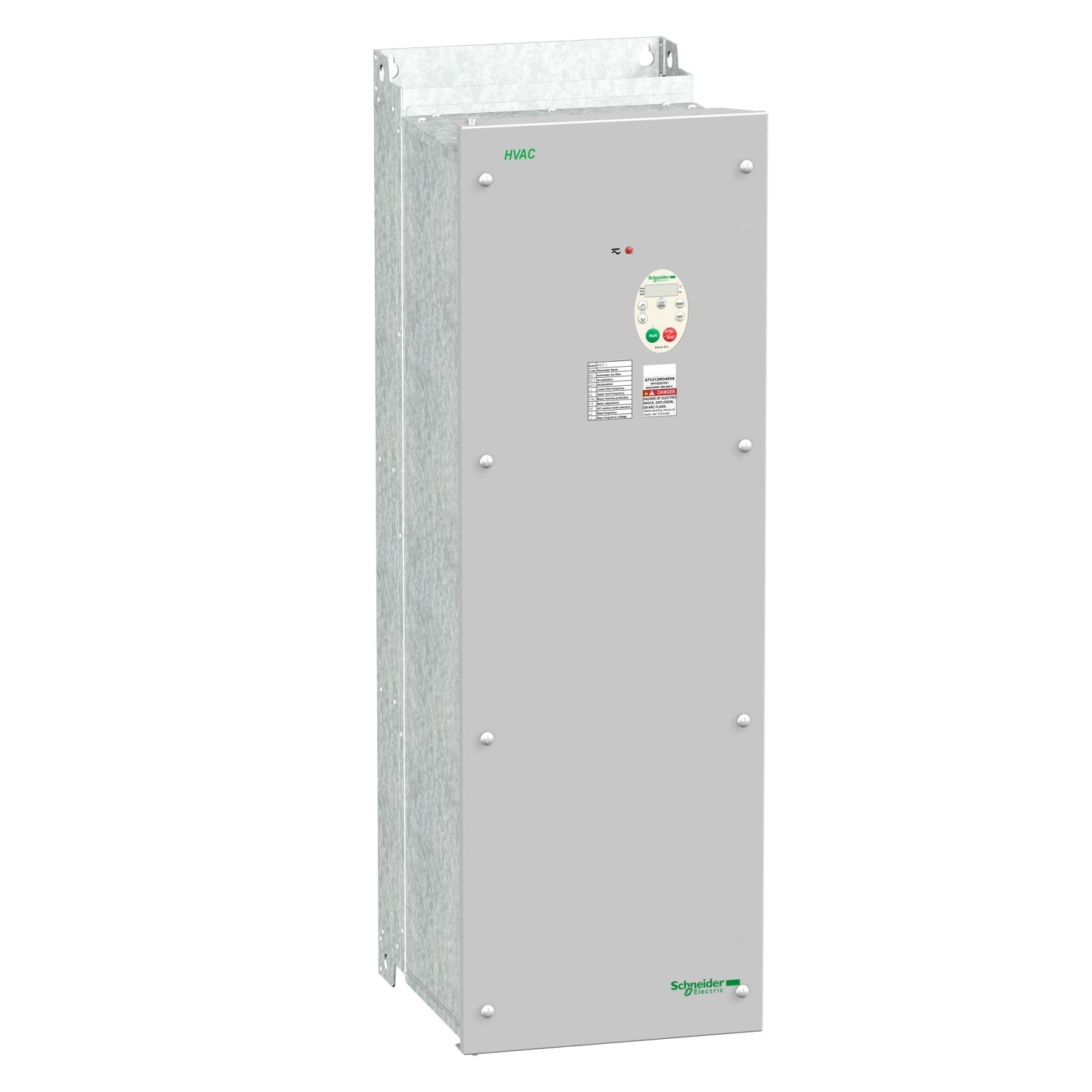 Picture of variable speed drive, Altivar 212, 45kW, 60hp, 480V, 3 phases, with EMC class C2, IP55