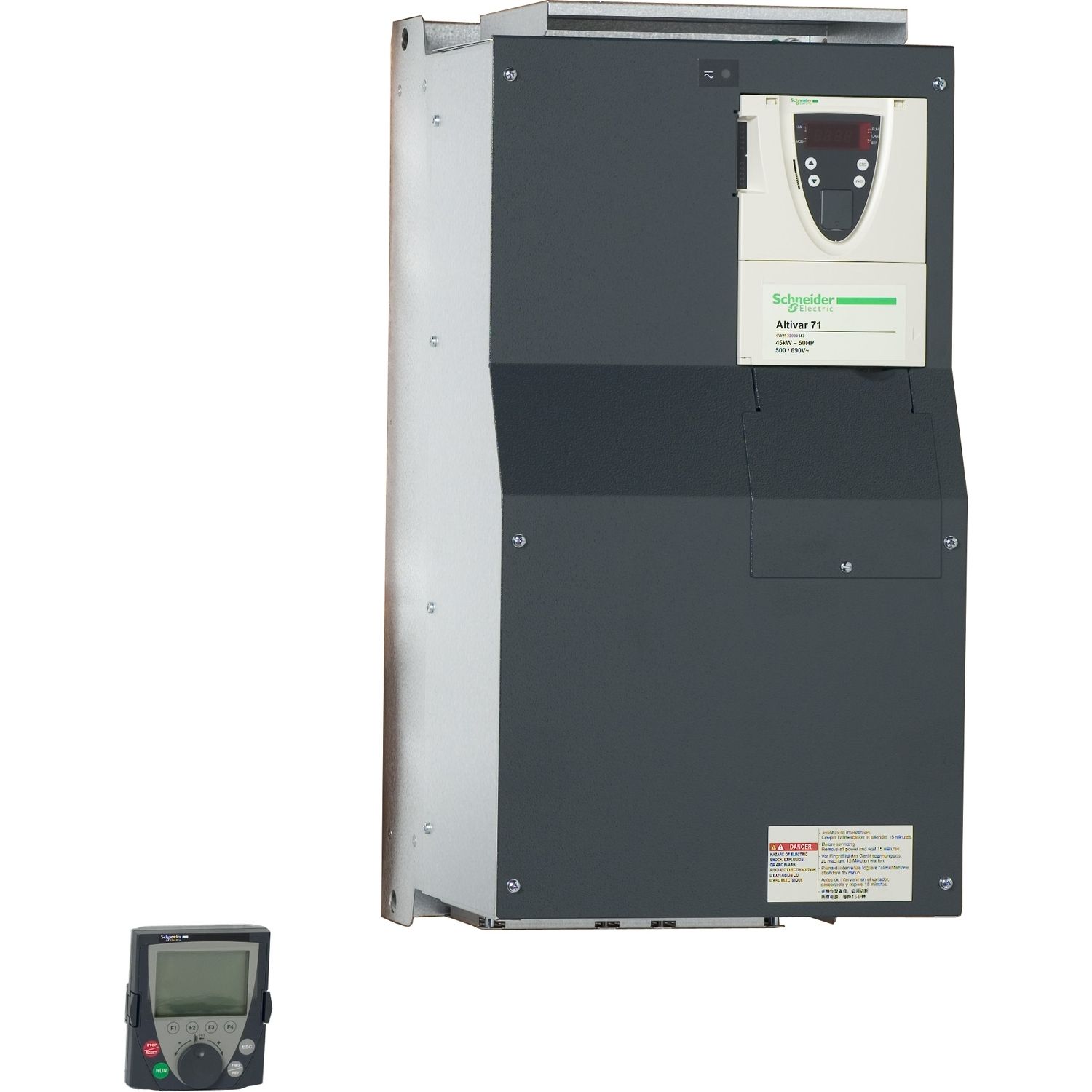 Picture of variable speed drive ATV71 - 45kW - 690V - EMC filter-graphic terminal