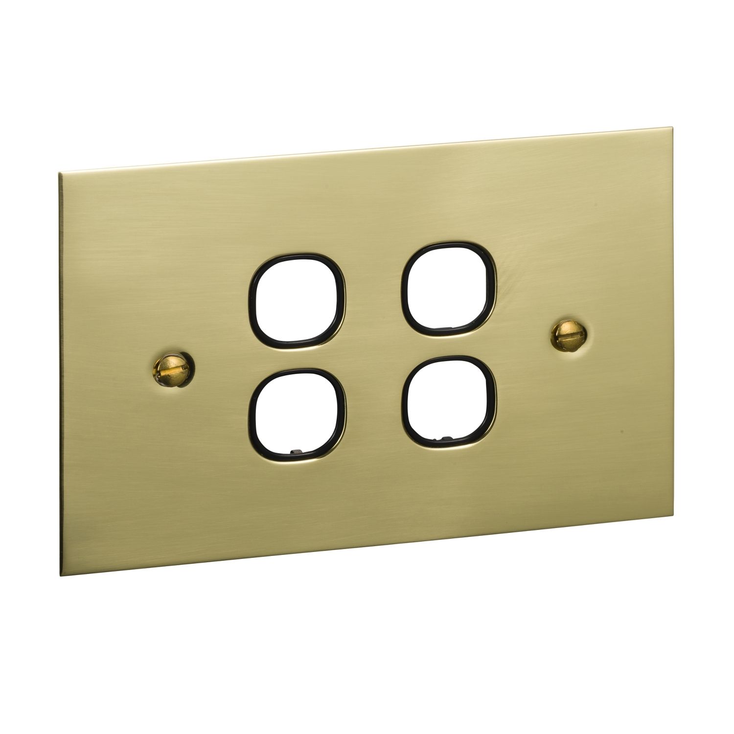 Picture of Switch Grid Plate and Cover, Metal Plate Series, 4 Gang, BBSL Style, Less Mechanism, Over Size