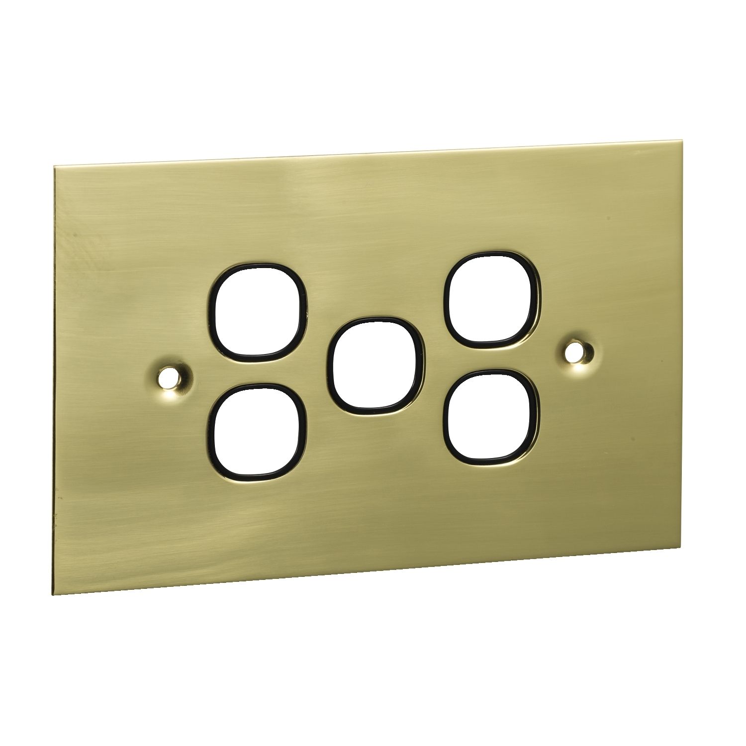 Picture of Switch Grid Plate and Cover, Metal Plate Series, 5 Gang, BBSL Style, Less Mechanism, Over Size