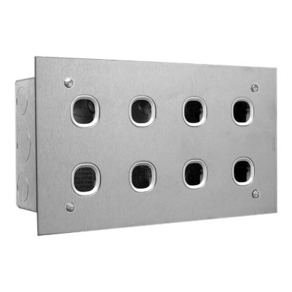 Picture of Switch Plate, Metal Plate Series, 8 Gang