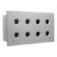 Picture of Switch Plate, Metal Plate Series, 8 Gang