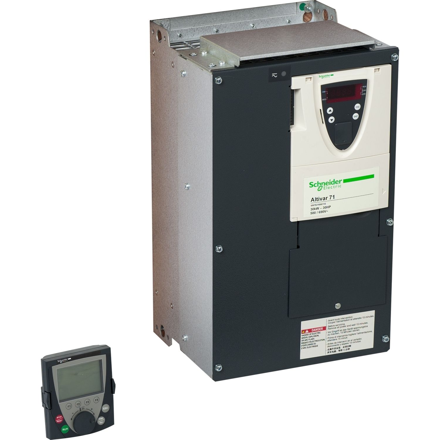 Picture of variable speed drive ATV71 - 30kW - 690V - EMC filter-graphic terminal