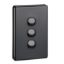 Picture of Flush Switch, Classic C2000 Series, 3 Gang, 250VAC, 10A, Vertical