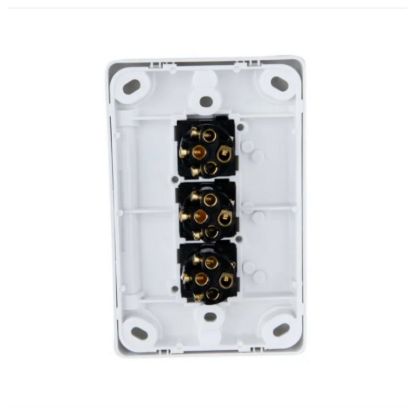 Picture of Flush Switch, Classic C2000 Series, 3 Gang, 250VAC, 10A, Vertical