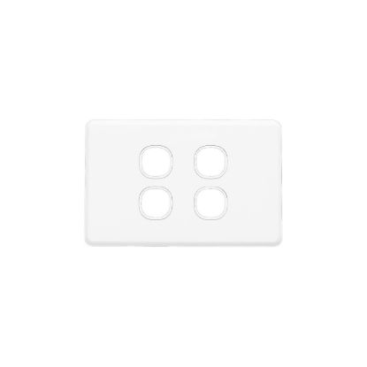 Picture of Switch Grid Plate and Cover, Classic C2000 Series, 4 Gang, Less Mechanism