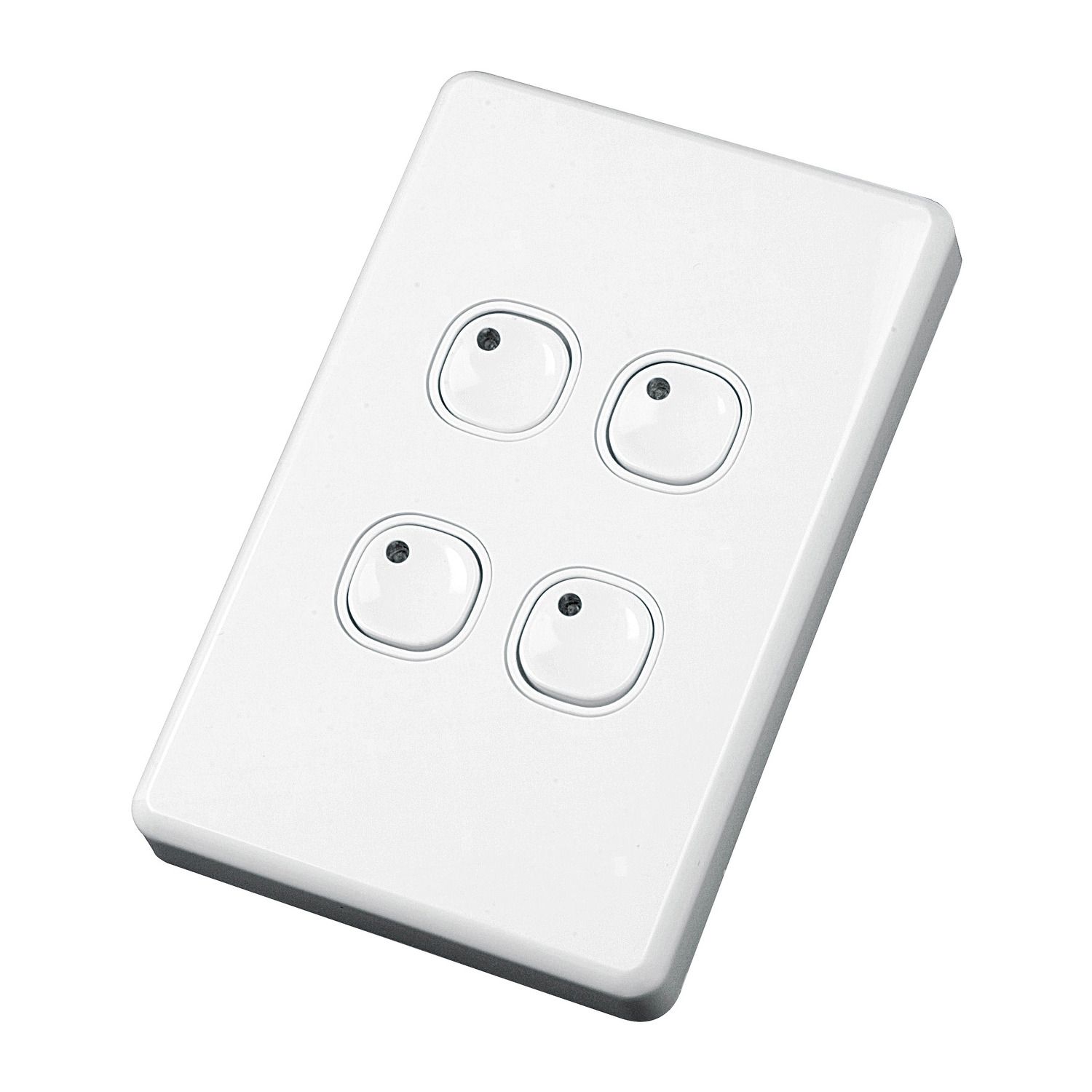 Picture of Plastic Plate Wall Switches, C-Bus Control and Management System, 4 Button