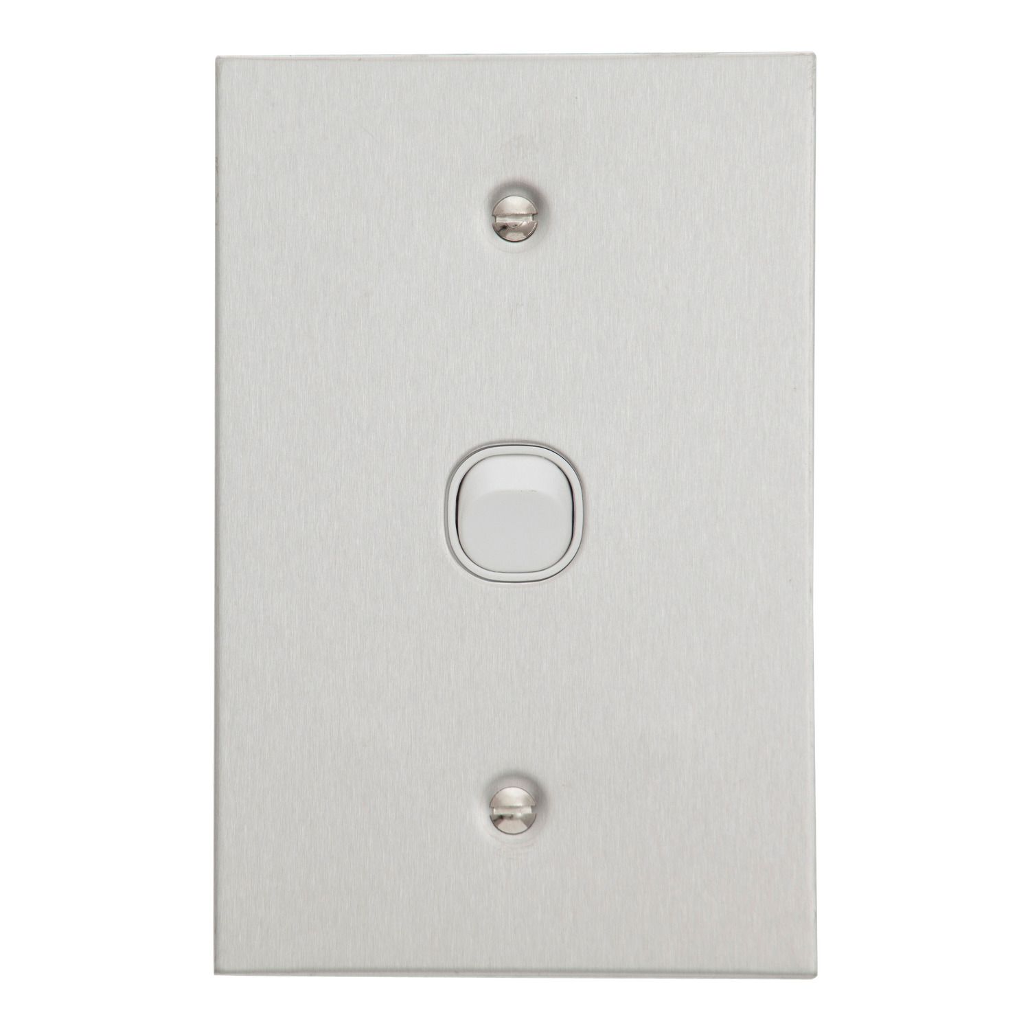 Picture of Flush Switch, Metal Plate Series, 1 Gang 250VAC 10A, Range, BSL Style, Standard, Vertical