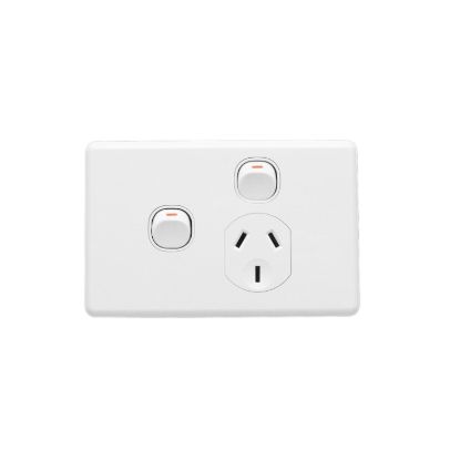 Picture of Switch Socket Outlet, Classic C2000 Series, Single, 250V, 10A, Removable Extra Switch