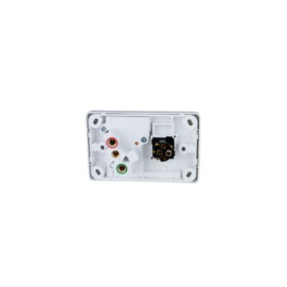 Picture of Switch Socket Outlet, Classic C2000 Series, Single, 250V, 10A, Removable Extra Switch