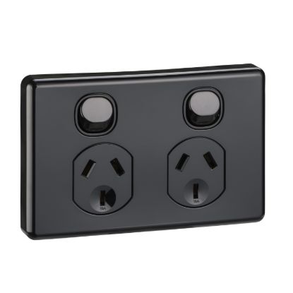 Picture of Switched Socket Outlet, Classic C2000 Series, Twin, 250V, 10A