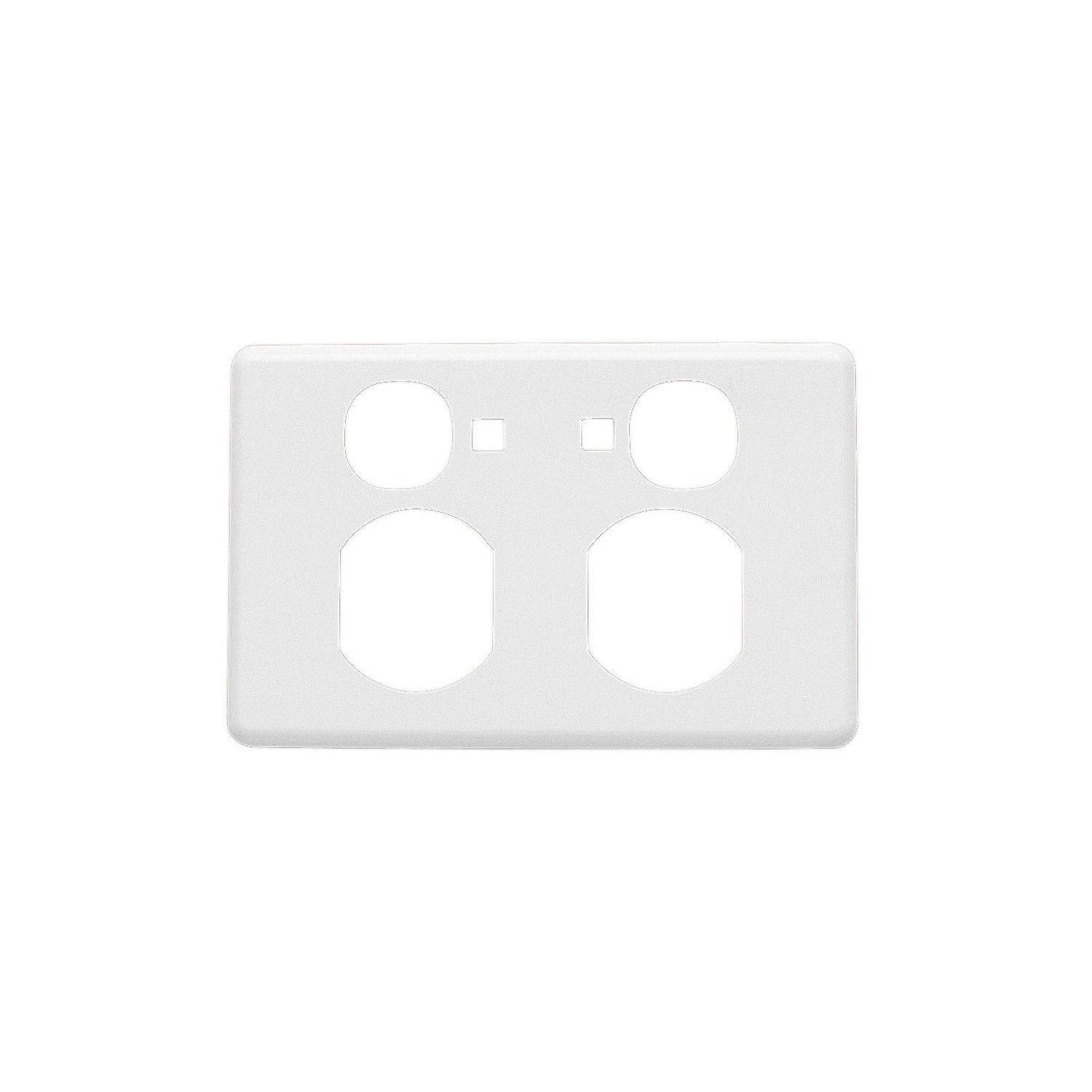 Picture of Socket Outlet Cover Plate, Classic C2000 Series, Horizontal Mount for Twin Switched Socket