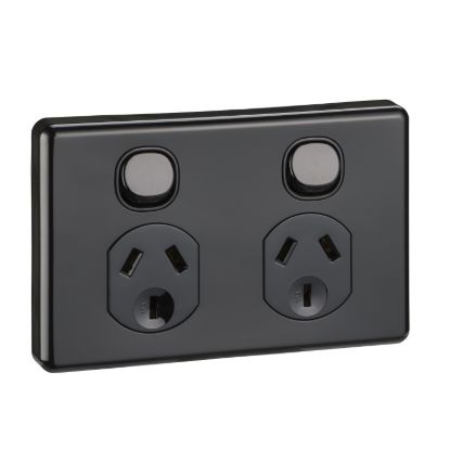 Picture of Switched Socket Outlet, Classic C2000 Series, Twin, 250V, 10A, 2 Pole