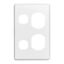 Picture of Socket Outlet Cover Plate, Classic C2000 Series, Vertical Mount for C2025V Twin Switched Socket