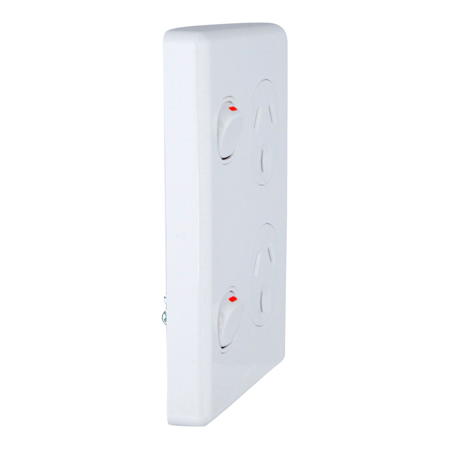 Picture of Switched Socket Outlet, Classic C2000 Series, Twin, 250V, 10A, Vertical