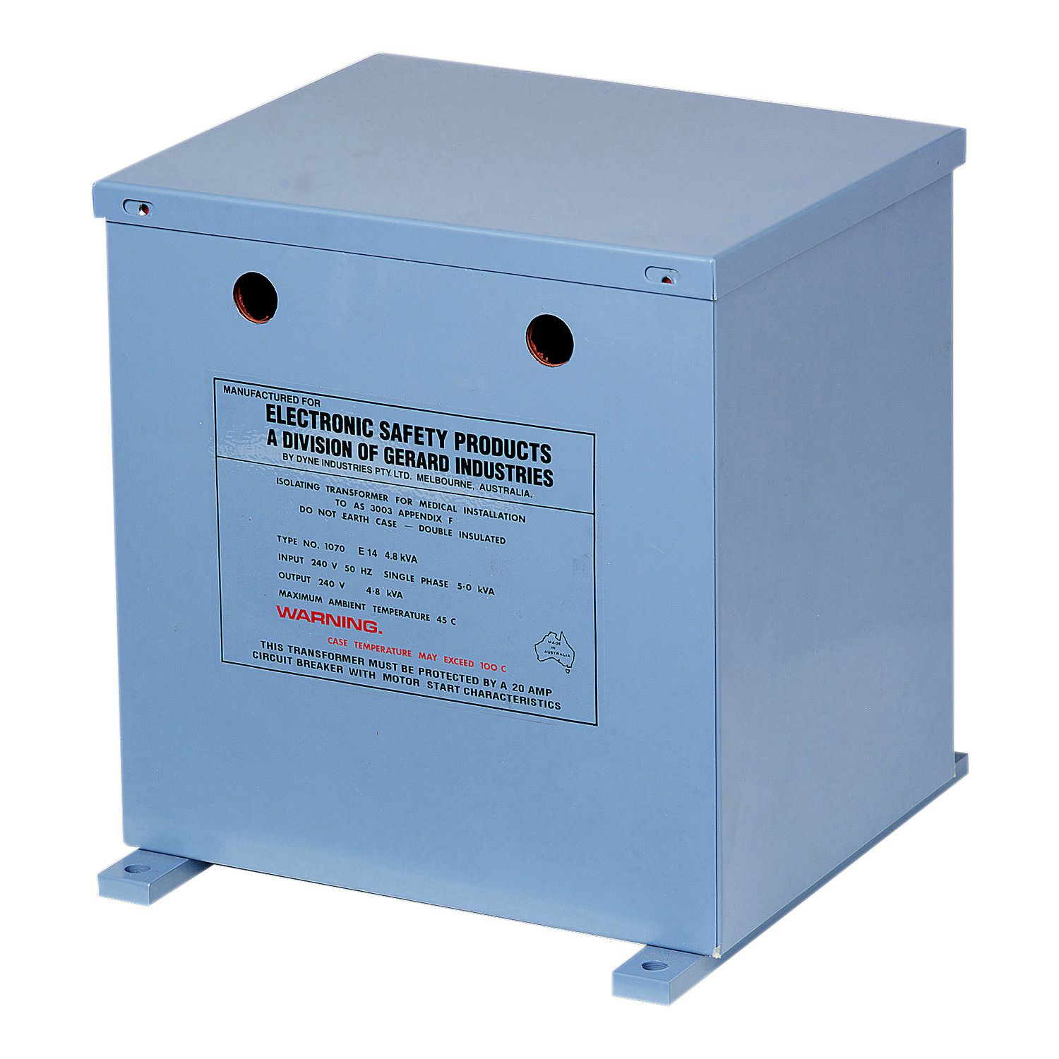 Picture of Isolation Transformer, Medilec, 240V, 3.6kVA, Encapsulated