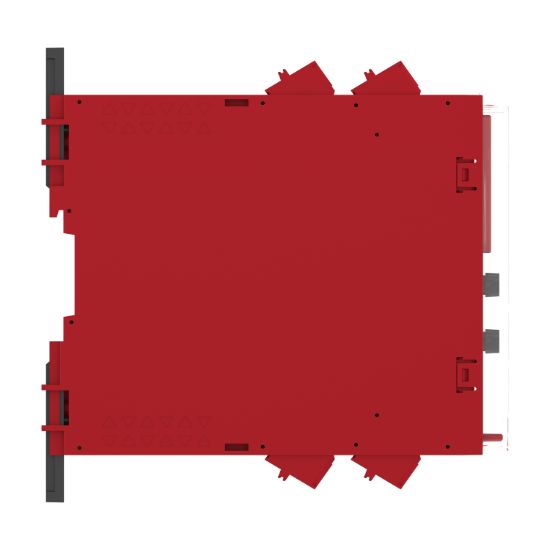 Picture of safety module, Harmony XPSU, Cat 4, features 2 x XPSUAF with enabling movement, 48 to 240V AC or DC, spring