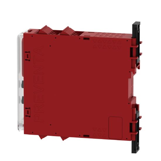 Picture of safety module, Harmony XPSU, potential free 2 NC, NO NC, 2 PNP, 48 to 240V AC or DC, screw