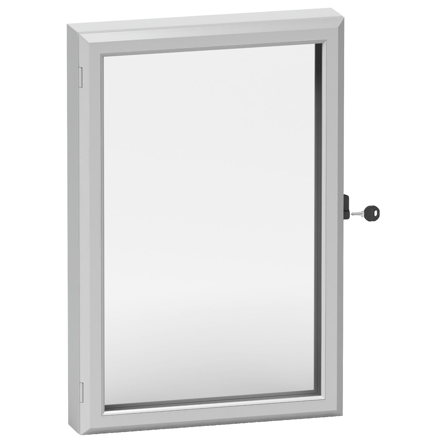 Picture of Control window with aluminum frame and 3 mm acrylic window 500 x 400 mm