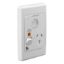 Picture of Single Switch Socket Outlet, Medilec, 250V, 15A, Vertical