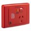 Picture of Single Switch Socket Outlet, Medilec, 250V, 10A, Circuit Identification