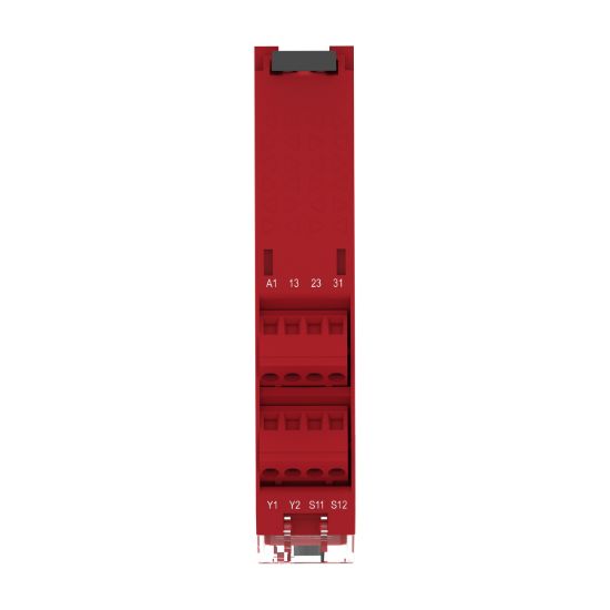 Picture of safety module, Harmony XPSU, Cat 4, features XPSUAF with PNP or NPN, safety mat, 24V AC or DC, screw