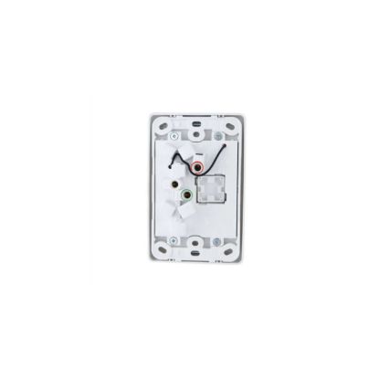 Picture of Twin Switch Socket Outlet, Medilec, 250V, 10A, 2 Gang, 1 Pole, Vertical