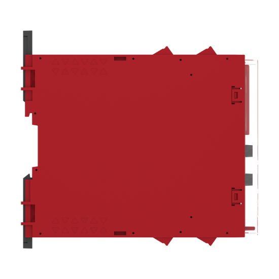 Picture of safety module, Harmony XPSU, Cat4, features XPSUAK with delayed outputs, 24V AC or DC, screw
