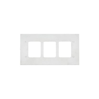 Picture of Flush Mount Metal Plate, Medilec, Wall Boxes, 3 Gang, Fascia