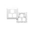 Picture of Switch Grid Plate and Cover, Prestige Series, 3 Gang, Large Format Size