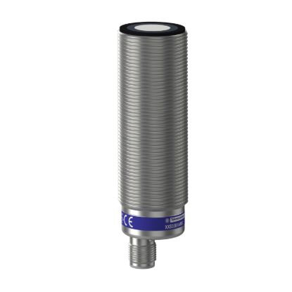 Picture of Ultrasonic sensors XX, ultrasonic sensor, metal, cylindrical M30, straight, 1 m, 4...20 mA